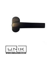 Schuco 240730 Black Flat Design Lever Door Handle