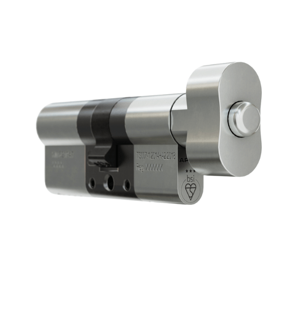 APECS Euro Cylinder Lock: BSI 3 Star Kitemark, Sold Secure Diamond, Key-Thumbturn 35/40 with 5 Keys
