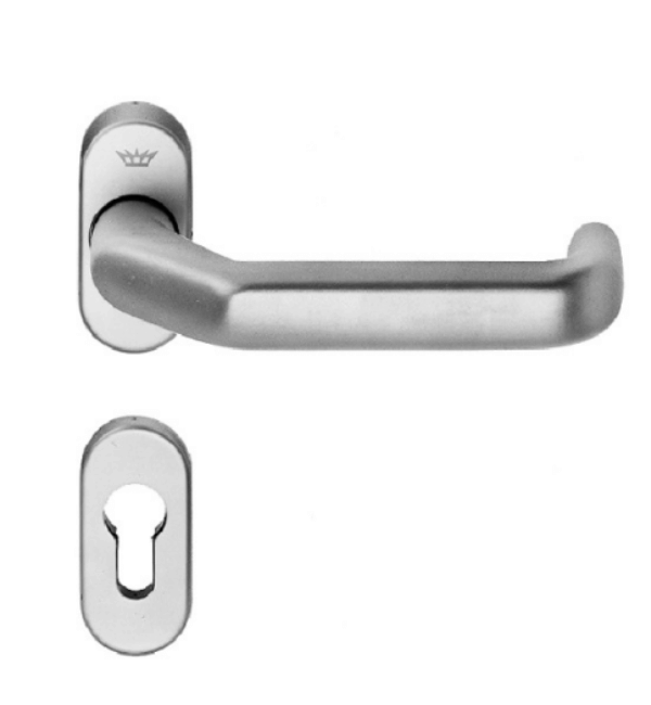 Schuco 210661 Crked C0 Door Handle - Premium Gray Finish