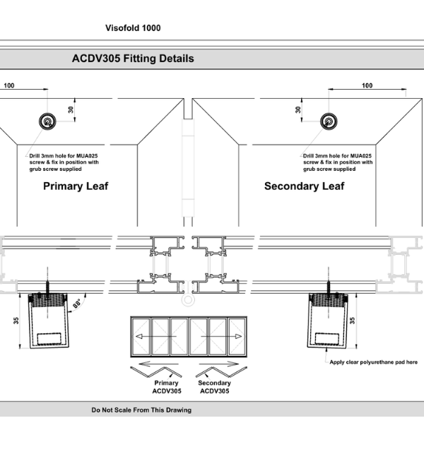 Smart ACDV 305 Black Magnetic Catch for Bifold Doors