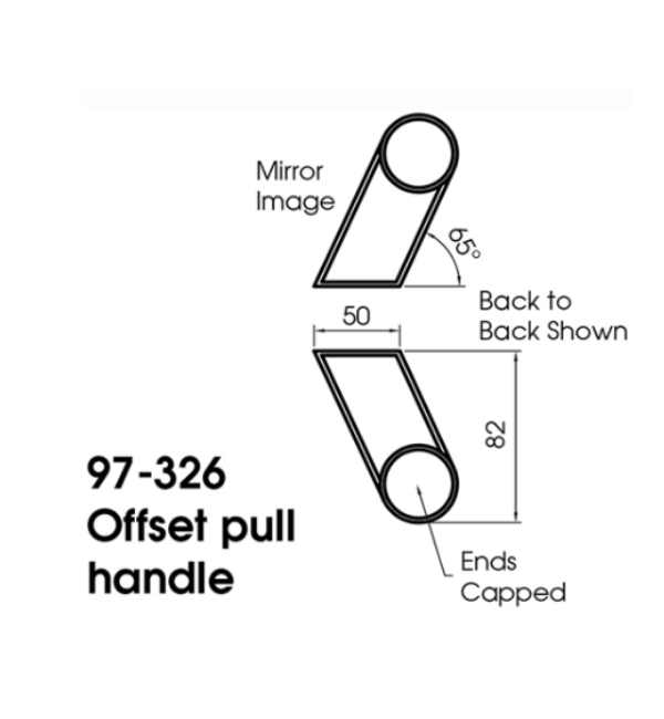 Alpro Functional 97 Series Pull Handle - 316 Satin Stainless Steel