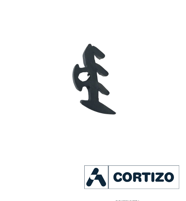 Cortizo 240124 Glazing Outer Gasket - 3.6mm Thickness, 5 Meter Length