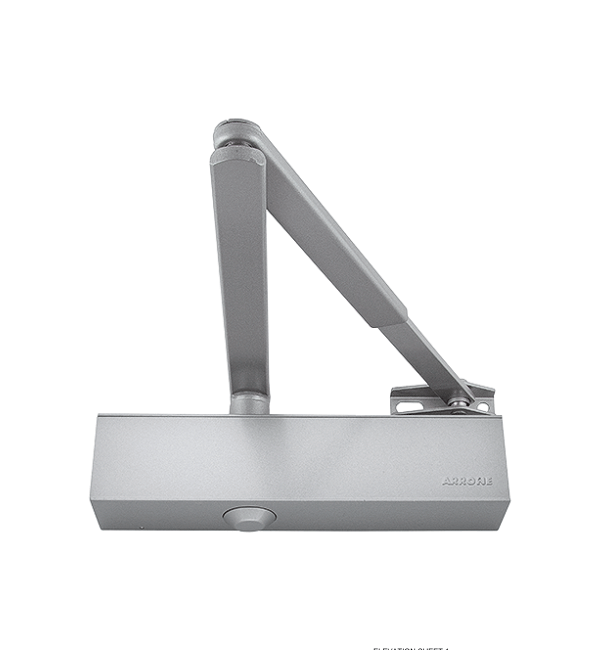 Arrone AR9200 Overhead Surface Mount Door Closer - Silver Finish (Item 87109286)