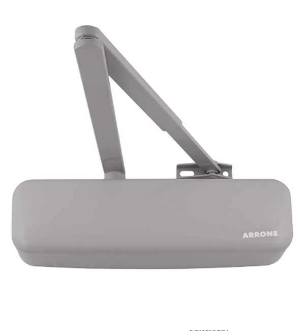 Arrone AR3500 Overhead Surface Mount Door Closer - Adjustable EN 2-4 in Manhattan Grey (87101073)