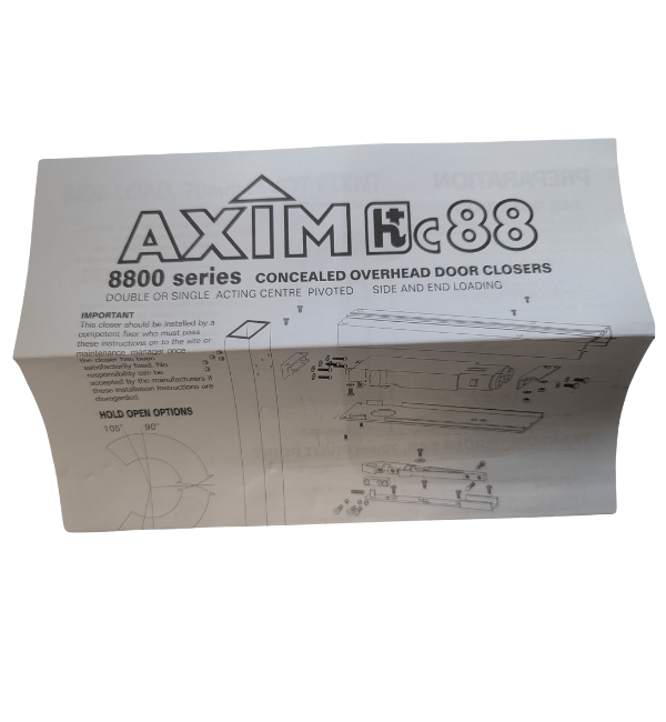 Axim ACT880200 Concealed Overhead Transom Door Closer - TC 8800 Series