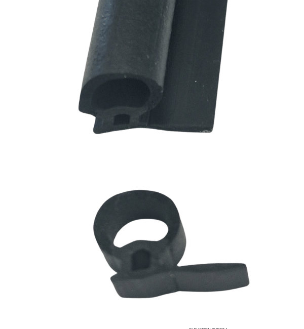 CORTIZO 203010 Bubble Weather Seal Gasket - 5 Meter Lengths for Aluminum Systems