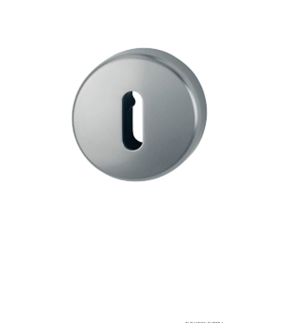 HOPPE M19KS-PZ Euro Profile Escutcheon Pair - Polished Chrome Finish