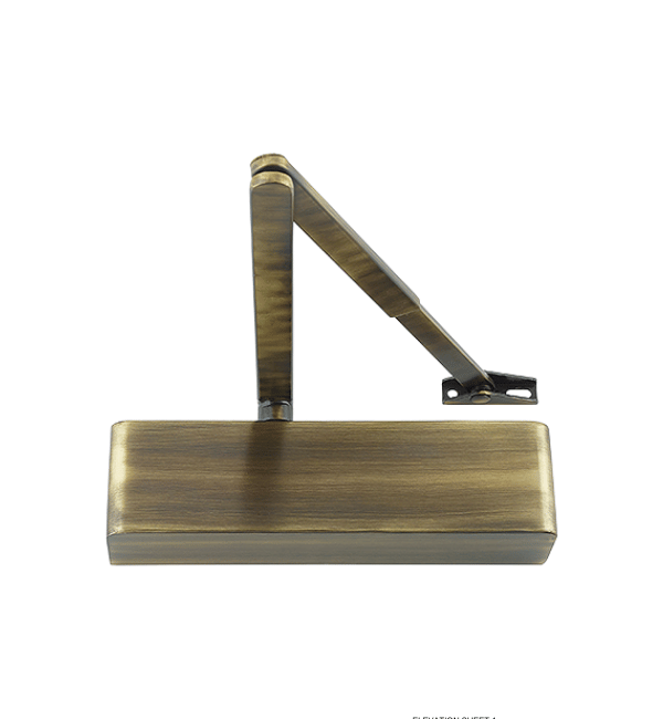 Hoppe Arrone AR1500 Overhead Surface Mount Door Closer - EN2-EN4, SND Bronze Finish (Item 50023913)