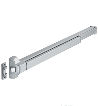 HOPPE Arrone AR8802 Silver Enamel Single Panic Latch with Touchbar