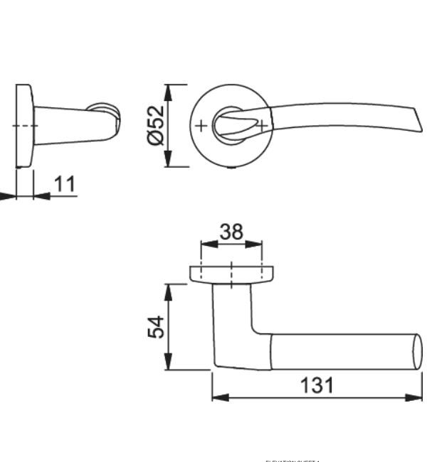 HOPPE M1602/19K Bergen Series Lever Handle Set - Polished Chrome & Gun Metal