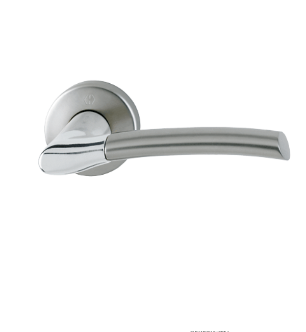 HOPPE M1602/19K Bergen Series Lever Handle Set - Polished Chrome & Gun Metal