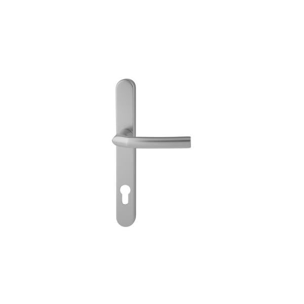 Hoppe Birmingham Silver Aluminium Door Handle - 124x30x245mm