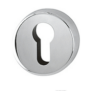 Hoppe 19KS-OB Lever Key Escutcheon Set - Silver Finish for Interior Doors