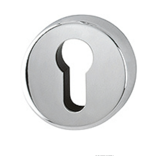 Hoppe 19KS-OB Lever Key Escutcheon Set - Silver Finish for Interior Doors