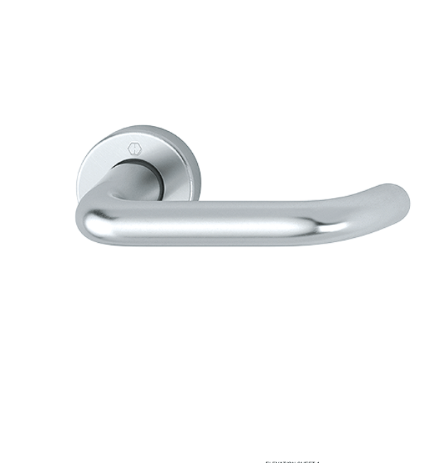 HOPPE Paris Aluminium Door Handle Set - Gold/Silver Finish - Fire Tested
