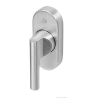 BLU KM200 KM250 Patio Door Mini Lever with Thumbturn - 316 Satin Stainless Steel
