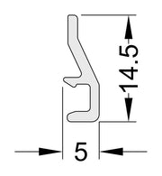Schuco 203141 – Cable Holder, Plastic (Pack of 50) – diagram