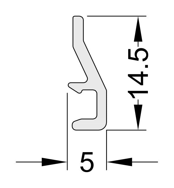 Schuco 203141 – Cable Holder, Plastic (Pack of 50) – diagram