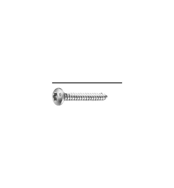 Schuco 205833 – Oval Head Fixing Screw for 90/135 Degree Corner Mullion, ST 5.5x50, INOX A2 (Pack of 100) – diagram