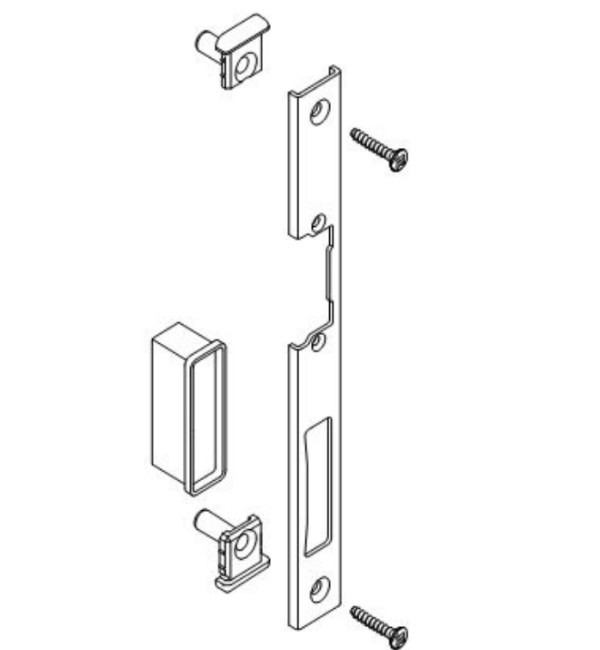 Schuco 209762 Right Hand Directional Strike Plate - Enhanced Door Frame Security Component
