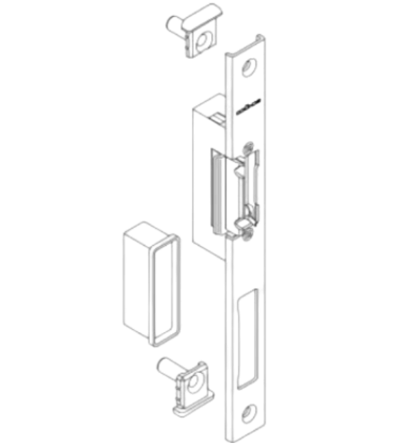 Schuco 209771 Left Hand Electric Strike - Durable Stainless Steel for Access Control