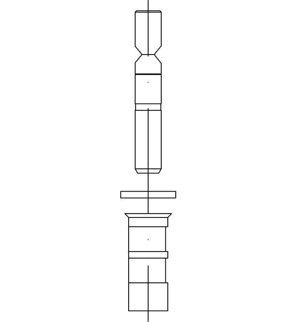 Schuco 209810 – Repair Kit for 2-Part Surface-Mounted Door Hinges – diagram