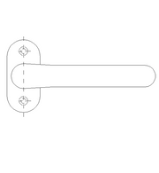 Schuco 210678 Tubular Frame Door Handle - Specialized Hardware for Commercial Applications