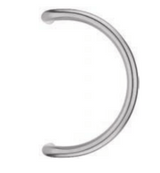 Schuco 380mm Stainless Steel Semi-Circular Door Pull Handle (210759) - Premium Contemporary Architectural Hardware