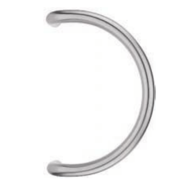 Schuco 380mm Stainless Steel Semi-Circular Door Pull Handle (210759) - Premium Contemporary Architectural Hardware
