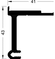Schuco 218197 Roller Shutter Holder - 20mm Pre-Punched – diagram