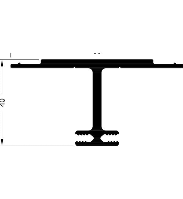 Schuco 218198 Roller Shutter Holder - 20mm Pre-Punched – diagram