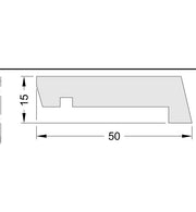 Schuco 220351 Glass Support for Asymmetrical Mullions - PUR – diagram