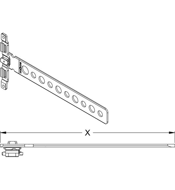 Schuco 220511 HD Fixing Lug – diagram