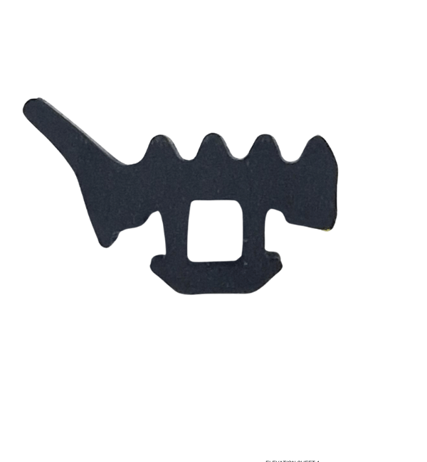 SCHÜCO 224063 Glazing Gasket - 5 Metre Rubber Wedge Seal for Aluminium Systems