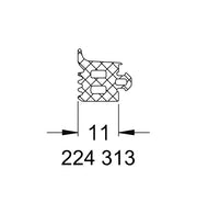Schuco 224313 – Glazing Bead - 11mm – diagram