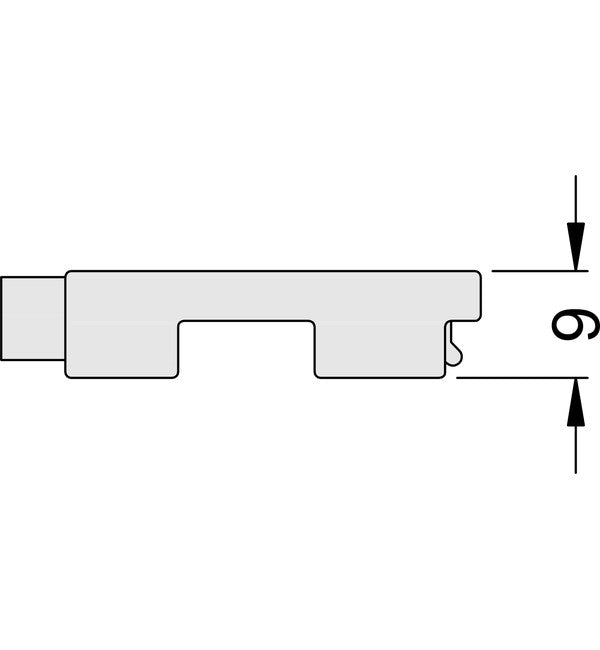 Schuco 233480 – Glazing Bridge (Plastic) – product diagram