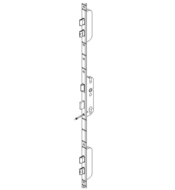 Schuco 241498 Five Point Door Lock with Latch and Bolt Mechanism