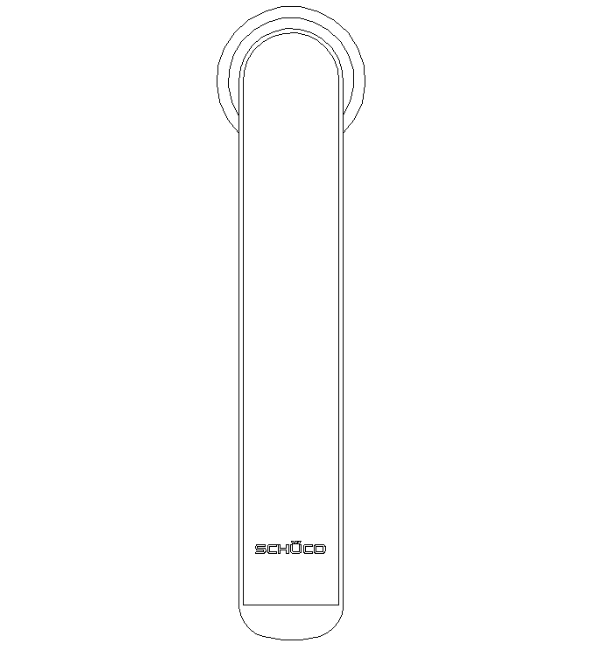 Schuco 247001 Standard Window Handle - Reliable Basic Control Hardware