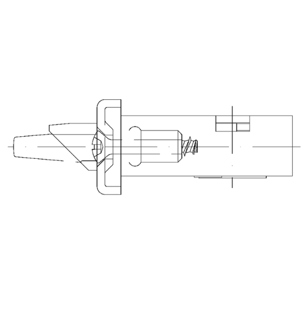 Schuco 279496 Heavy Duty Bolt Latch Lock - 34mm Backset for Commercial Door Security