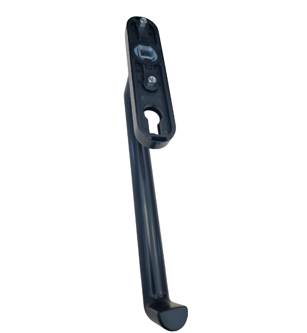 Schuco Black Aluminium Lever Handle 269407 for Lift & Slide Doors (Outside)