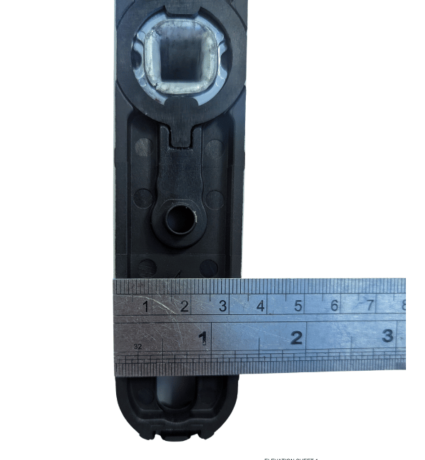 Schuco 269227 Lift & Slide Door Handle - RAL9006 Grey (Internal Lever)