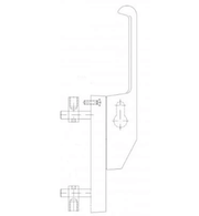 Schuco 209600 Lever Bolt: Heavy Duty Right Hand Commercial Door Security Mechanism (EV1 Finish)
