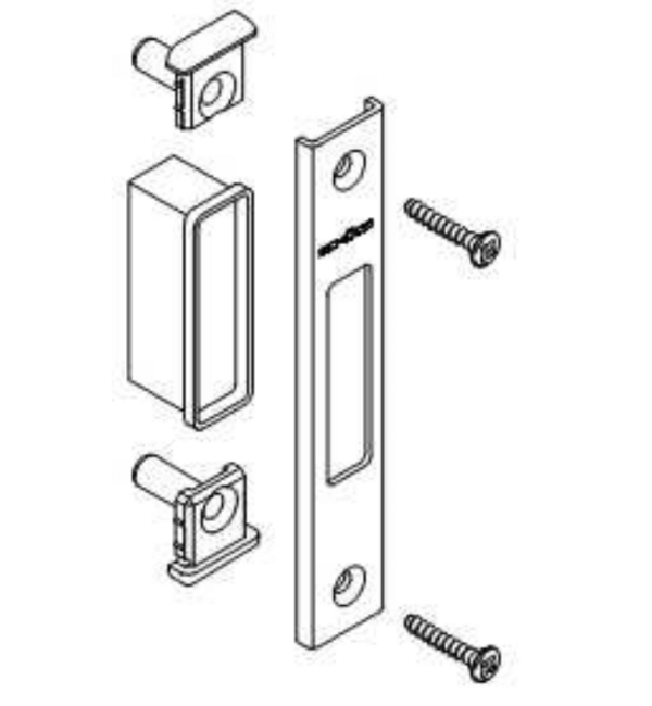 Schuco Strike Plate 209760: 140mm Standard for Reliable Door Frame Security
