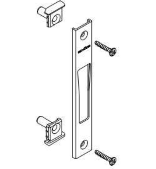 Premium 140mm Schuco Enhanced Strike Plate 209761 - Superior Door Frame Security Component
