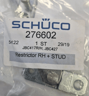 Genuine Schuco 276602 Right Hand Window Restrictor with Pin