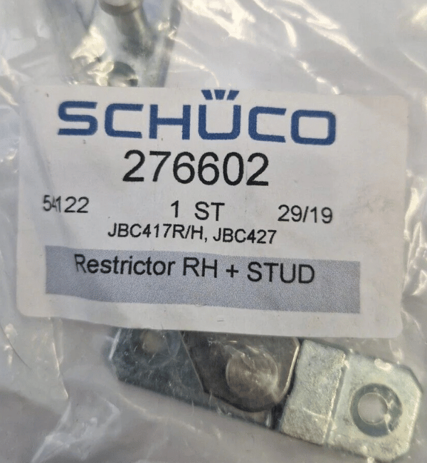 Genuine Schuco 276602 Right Hand Window Restrictor with Pin