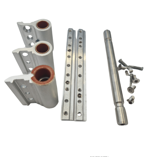 Schueco 279713 Turn Hung Hinge for ASFD75 Bi-fold Doors - Silver Anodized