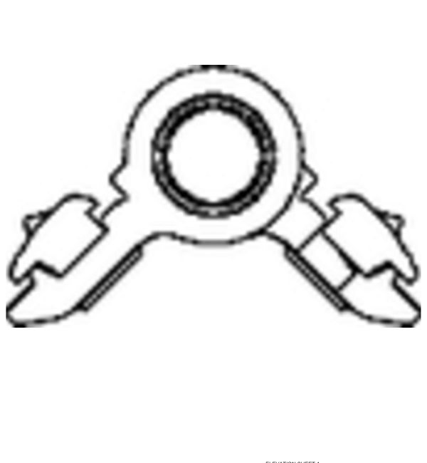 Schueco 279713 Turn Hung Hinge for ASFD75 Bi-fold Doors - Silver Anodized