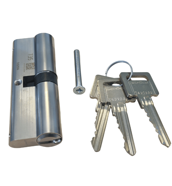 SCHÜCO Double Cylinder 279211 - 30° Cam, 45/45mm