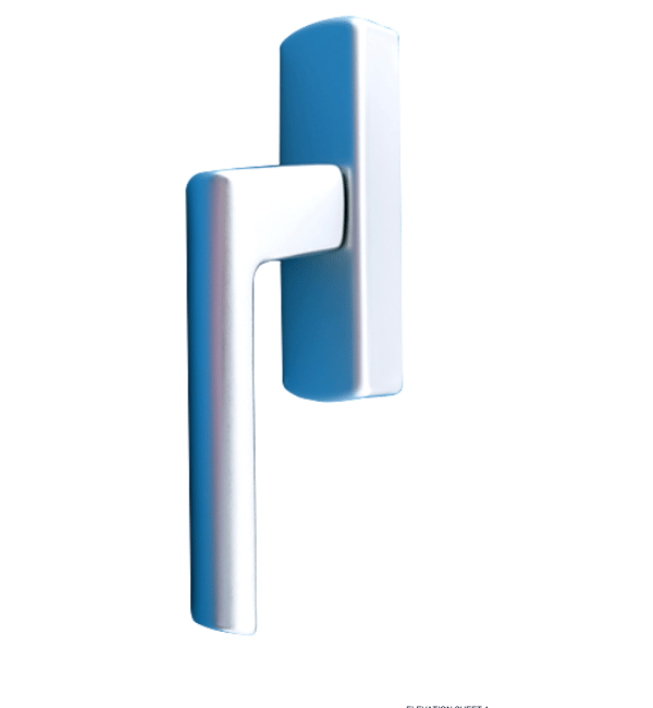 SIEGENIA SI-line LM Trafic Aluminum Tilt & Turn Window Handle - Black, White, Silver